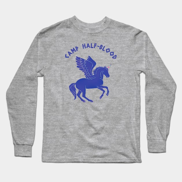 camp half blood unicorn Long Sleeve T-Shirt by Mimie20